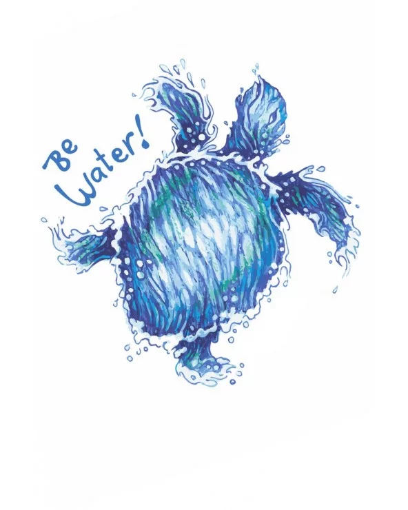 Camiseta Tortuga Be Water detalle Imaginaciones Mías Esenziashopping