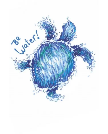 Camiseta Tortuga Be Water detalle Imaginaciones Mías Esenziashopping