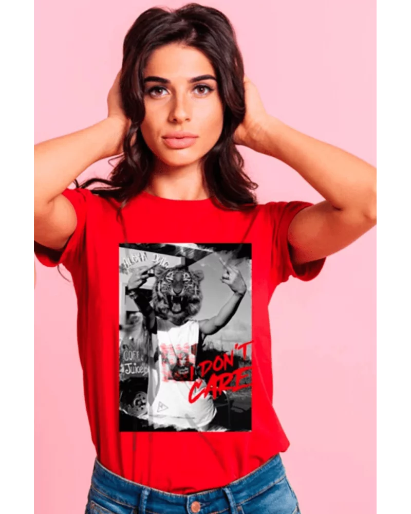 Camiseta Tigre Roja Daya Clothes Esenziashopping Zaragoza Camiseta Tigre Roja Daya Clothes Esenziashopping Zaragoza