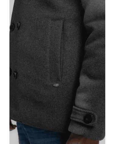Abrigo Clásico Gris Petrol detalle Esenziashopping Zaragoza