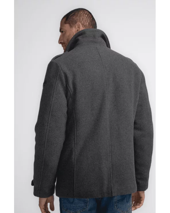 Abrigo Clásico Gris Petrol espalda Esenziashopping Zaragoza