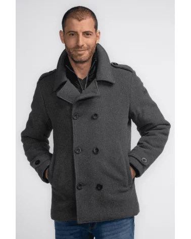 Abrigo Clásico Gris Petrol Esenziashopping Zaragoza