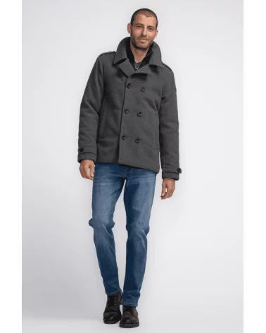 Abrigo Clásico Gris Petrol total look Esenziashopping Zaragoza