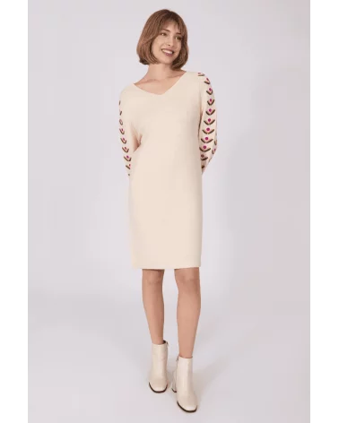 Vestido Corto Sol Beige Esenziashopping Zaragoza