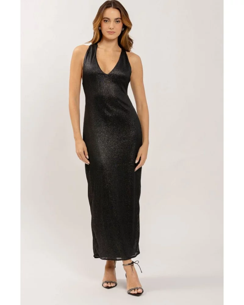 Vestido Negro Espalda Cruzada Lez a Lez Esenziashopping Zaragoza