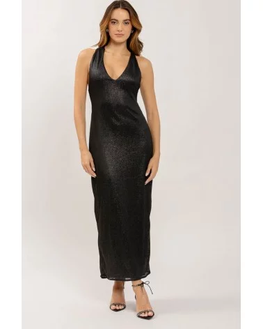 Vestido Negro Espalda Cruzada Lez a Lez Esenziashopping Zaragoza