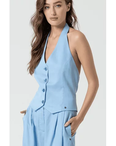Chaleco Halter Azul Surkana Esenziashopping Zaragoza