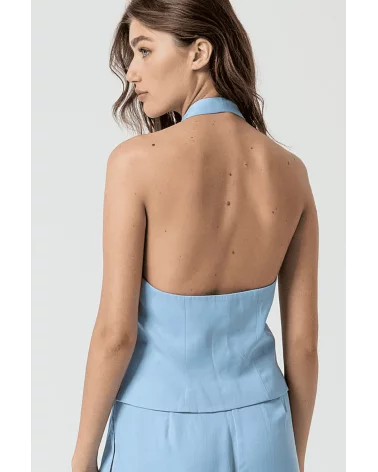Chaleco Halter azul Surkana espalda Esenziashopping Zaragoza