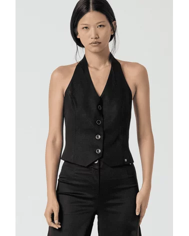 Chaleco Halter Negro Surkana Esenziashopping Zaragoza