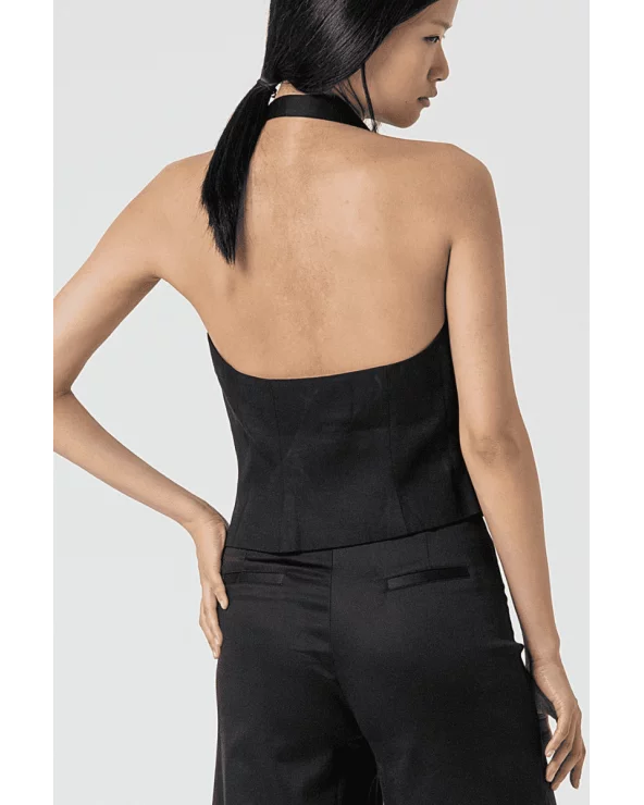 Chaleco Halter Negro Surkana espalda Esenziashopping Zaragoza
