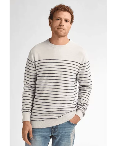 Jersey Punto Rayas Crudo Petrol Esenziashopping Zaragoza