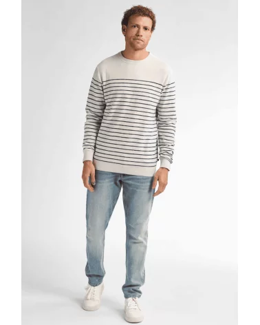 Jersey Punto Rayas Crudo Petrol total look Esenziashopping Zaragoza