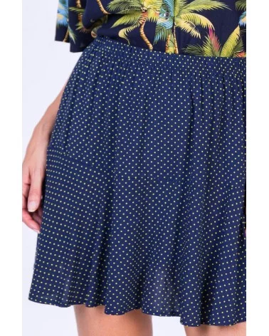 Falda Cádiz topos amarillos Lylu Wear detalle Esenziashopping Zaragoza