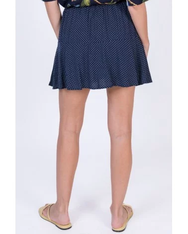 Falda Cádiz topos amarillos Lylu Wear espalda Esenziashopping Zaragoza