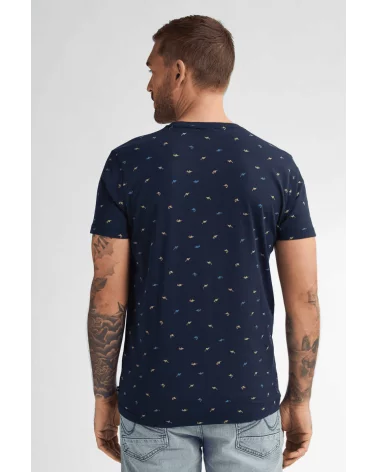 Camiseta Estampado Pez Azul Marino Petrol espalda Esenziashopping Zaragoza