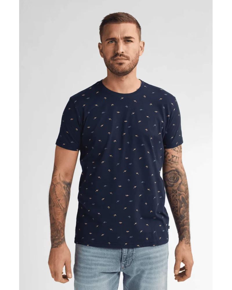 Camiseta Estampado Pez Azul Marino Petrol Esenziashopping Zaragoza Camiseta Estampado Pez Azul Marino Petrol Esenziashopping Zaragoza