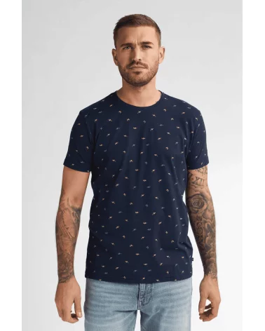 Camiseta Estampado Pez Azul Marino Petrol Esenziashopping Zaragoza