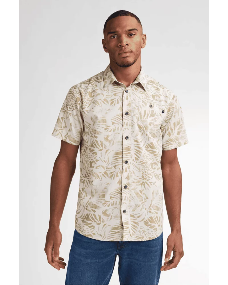 Camisa Botánica Crudo Petrol Esenziashopping Zaragoza