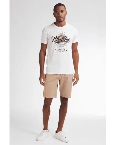 Pantalón Corto Chino Camel Petrol total look Esenziashopping Zaragoza