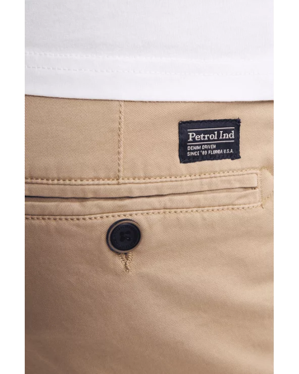 Pantalón Corto Chino Camel Petrol detalle Esenziashopping Zaragoza
