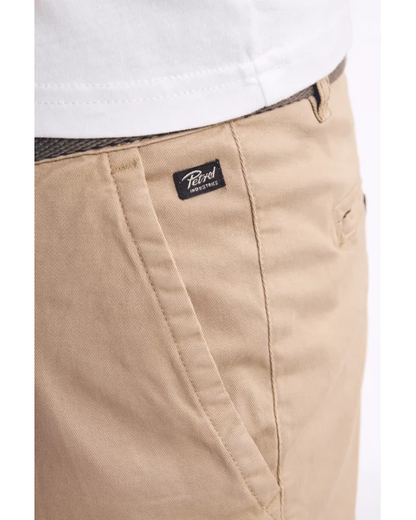 Pantalón Corto Chino Camel Petrol detalle Esenziashopping Zaragoza