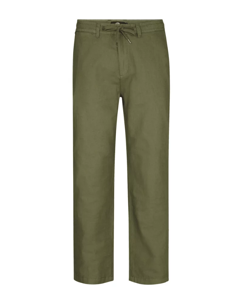 Pantalón Lino Verde Kaki Petrol Esenziashopping Zaragoza