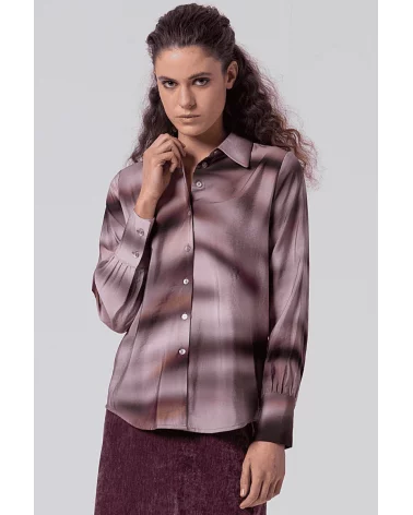 Camisa Satinada Bruma Violeta Surkana Esenziashopping Zaragoza