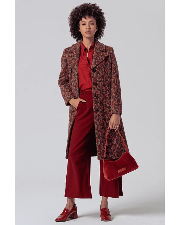 Pantalón Culotte Botones Rojo Inglés Surkana total look Esenziashopping Zaragoza