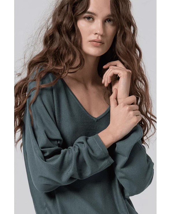 Jersey Manga Japonesa Azul Acero Surkana detalle Esenziashopping Zaragoza