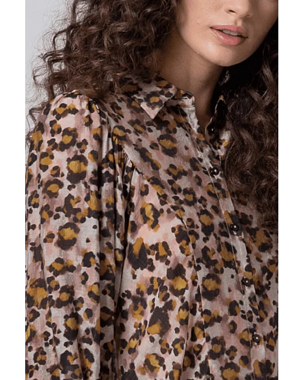 Camisa Estampada Animal Print Surkana detalle Esenziashopping Zaragoza