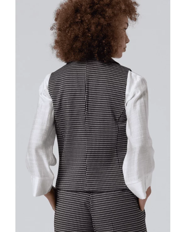 Chaleco Pata de Gallo Negro Surkana espalda Esenziashopping Zaragoza