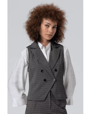 Chaleco Pata de Gallo Negro Surkana Esenziashopping Zaragoza