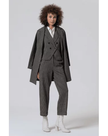 Chaleco Pata de Gallo Negro Surkana total look Esenziashopping Zaragoza