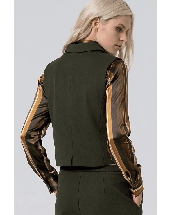 Chaleco Kaki Oscuro Surkana espalda Esenziashopping Zaragoza