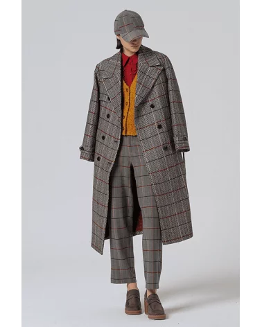 Pantalón Recto Cuadros Surkana total look Esenziashopping Zaragoza