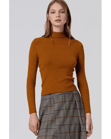 Jersey Cuello Alto Canalé Ocre Surkana Esenziashopping Zaragoza