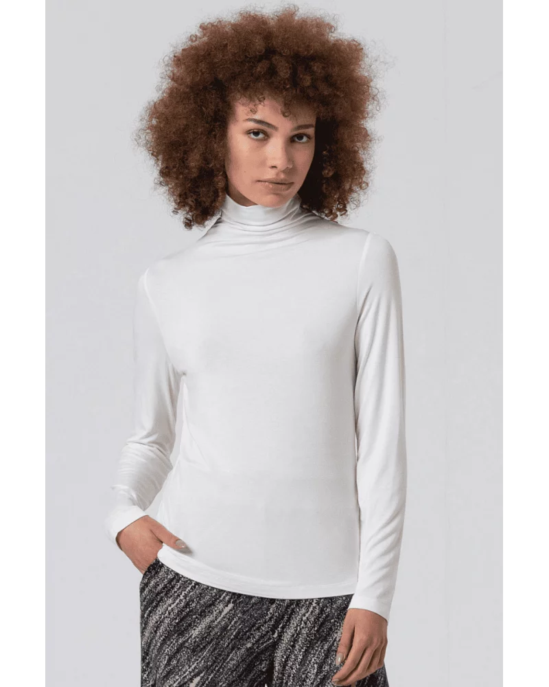 Camiseta Cuello Alto Blanca Surkana Esenziashopping Zaragoza