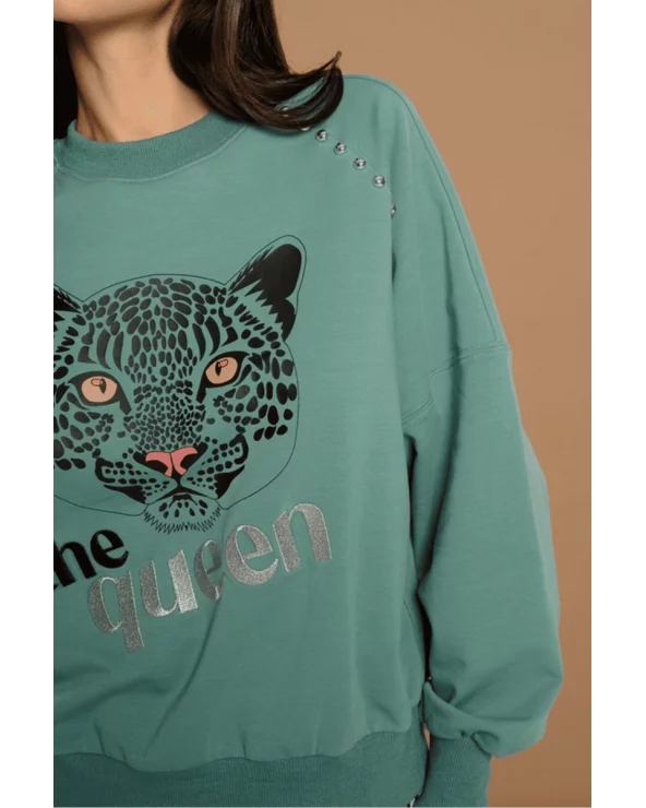Sudadera Gatto Minueto detalle Esenziashopping Zaragoza