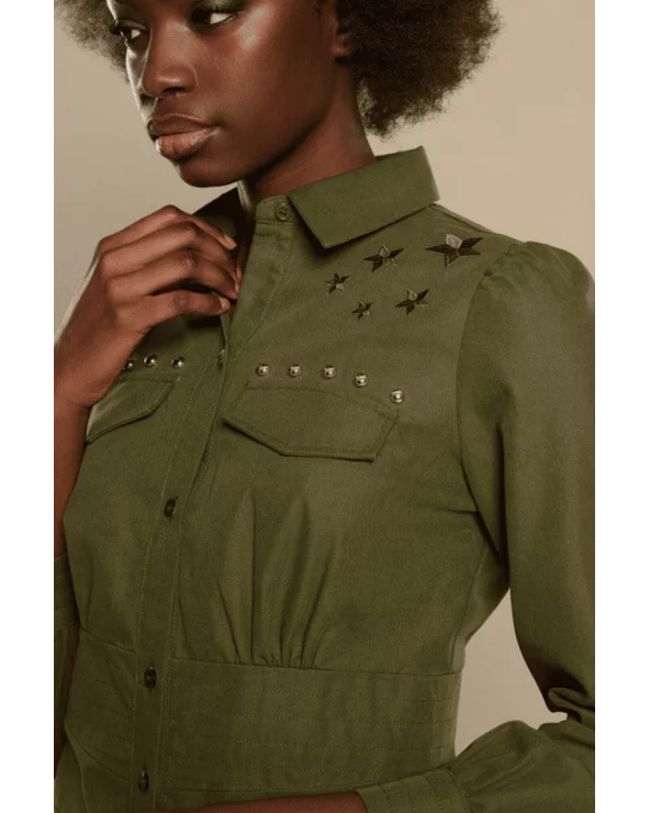 Vestido Annachiara Minueto detalle Esenziashopping Zaragoza