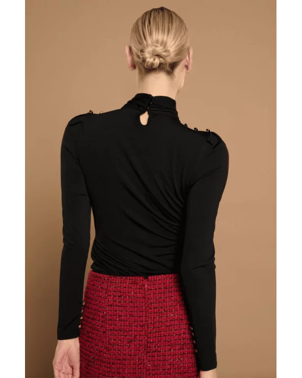 Top Ilenia Black Minueto espalda Esenziashopping Zaragoza