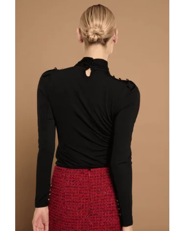 Top Ilenia Black Minueto espalda Esenziashopping Zaragoza