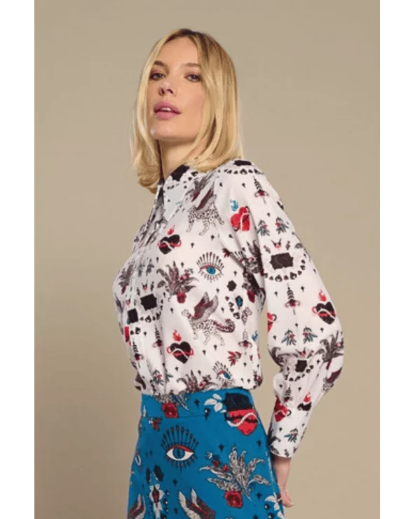 Camisa Mytho White Minueto Esenziashopping Zaragoza