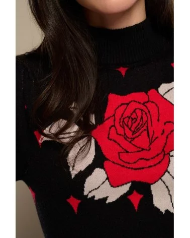 Vestido Roso Minueto detalle Esenziashopping Zaragoza