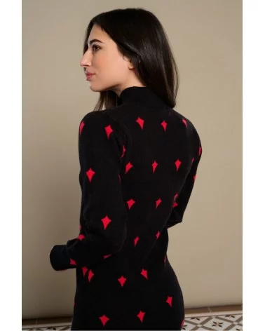 Vestido Roso Minueto espalda Esenziashopping Zaragoza