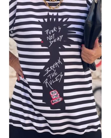 Sudadera Over Punk Rules Noc The Brand detalle Esenziashopping Zaragoza