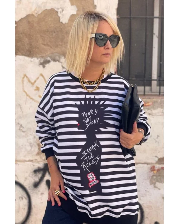 Sudadera Over Punk Rules Noc The Brand Esenziashopping Zaragoza