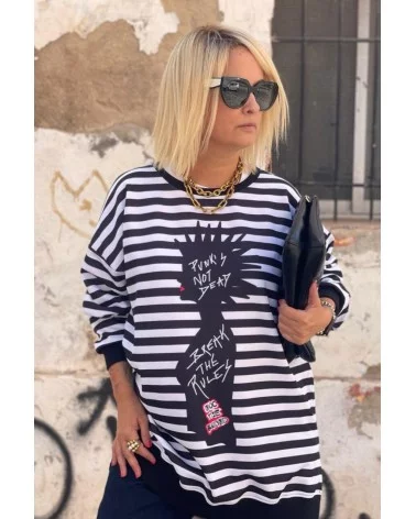 Sudadera Over Punk Rules Noc The Brand Esenziashopping Zaragoza