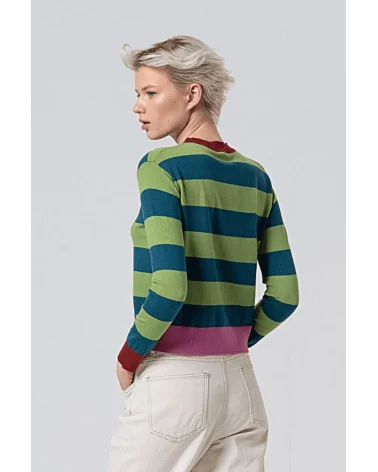 Jersey Rayas Contraste Verde Surkana espalda Esenziashopping Zaragoza