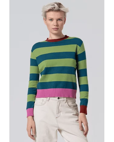 Jersey Rayas Contraste Verde Surkana Esenziashopping Zaragoza