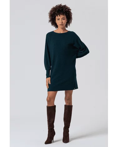 Vestido Manga Abullonada Tricot verde Surkana Esenziashopping Zaragoza